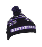 Anderlecht muts pompon zwart/paars